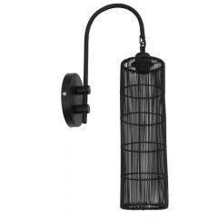 WALL LAMP WIRE MATT BLACK 